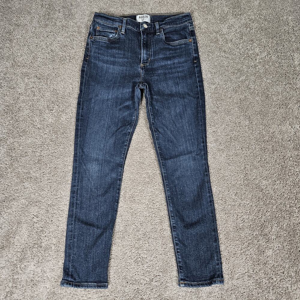 Agolde Sophie High Rise Skinny Jeans Womens 29 Blue Denim Stretch Minimalist